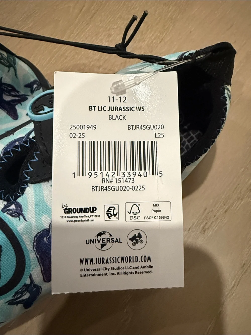 Kids Blue Dolphin Print Water Shoes